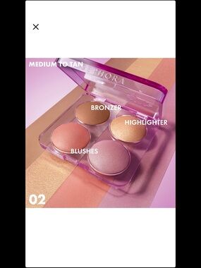 Sephora Colorful Face Palette- 02 Medium to Tan